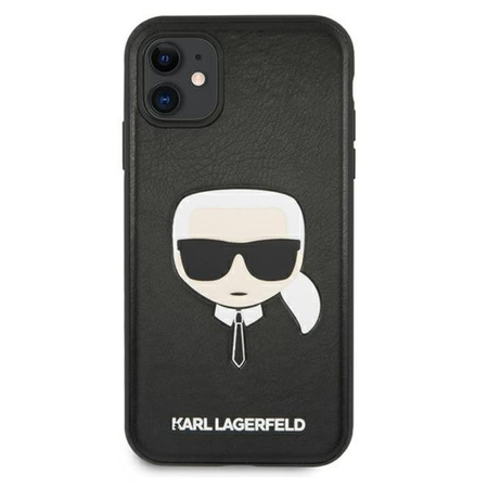 Karl Lagerfeld Silicone Ikonik Karl`s Head - Etui iPhone 11 (czarny)
